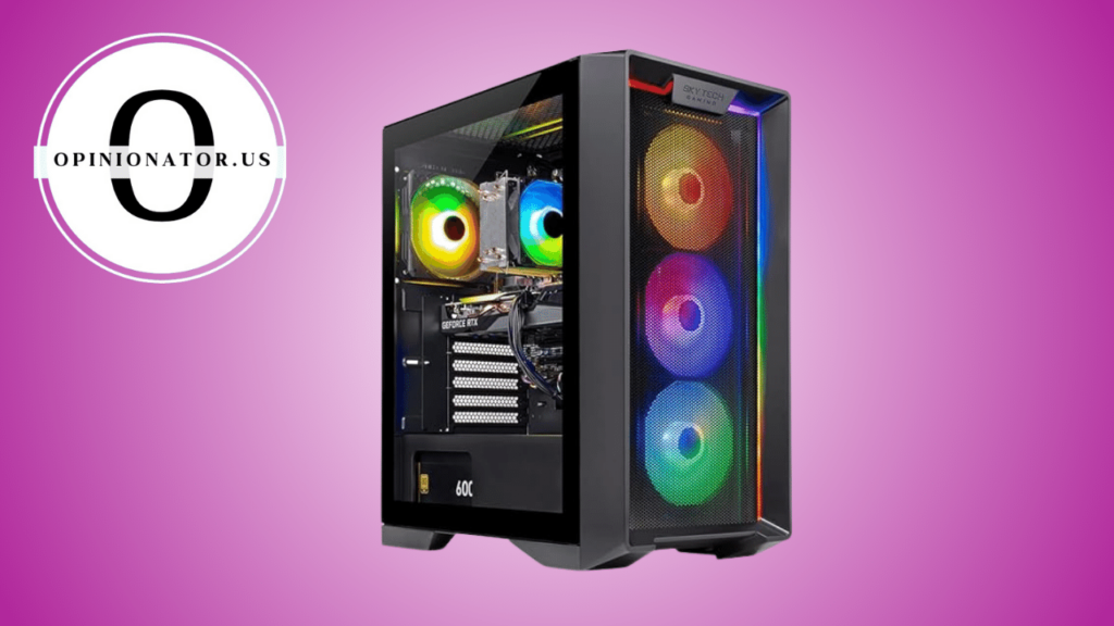 The best gaming PC under $1000, adorned with vibrant and eye-catching colorful lights.