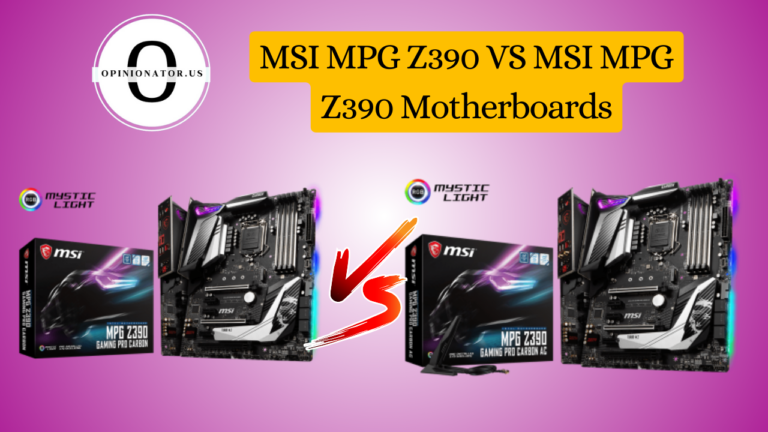 MSI MPG Z390 Pro Carbon VS MSI MPG Z390 Pro Carbon AC Motherboards